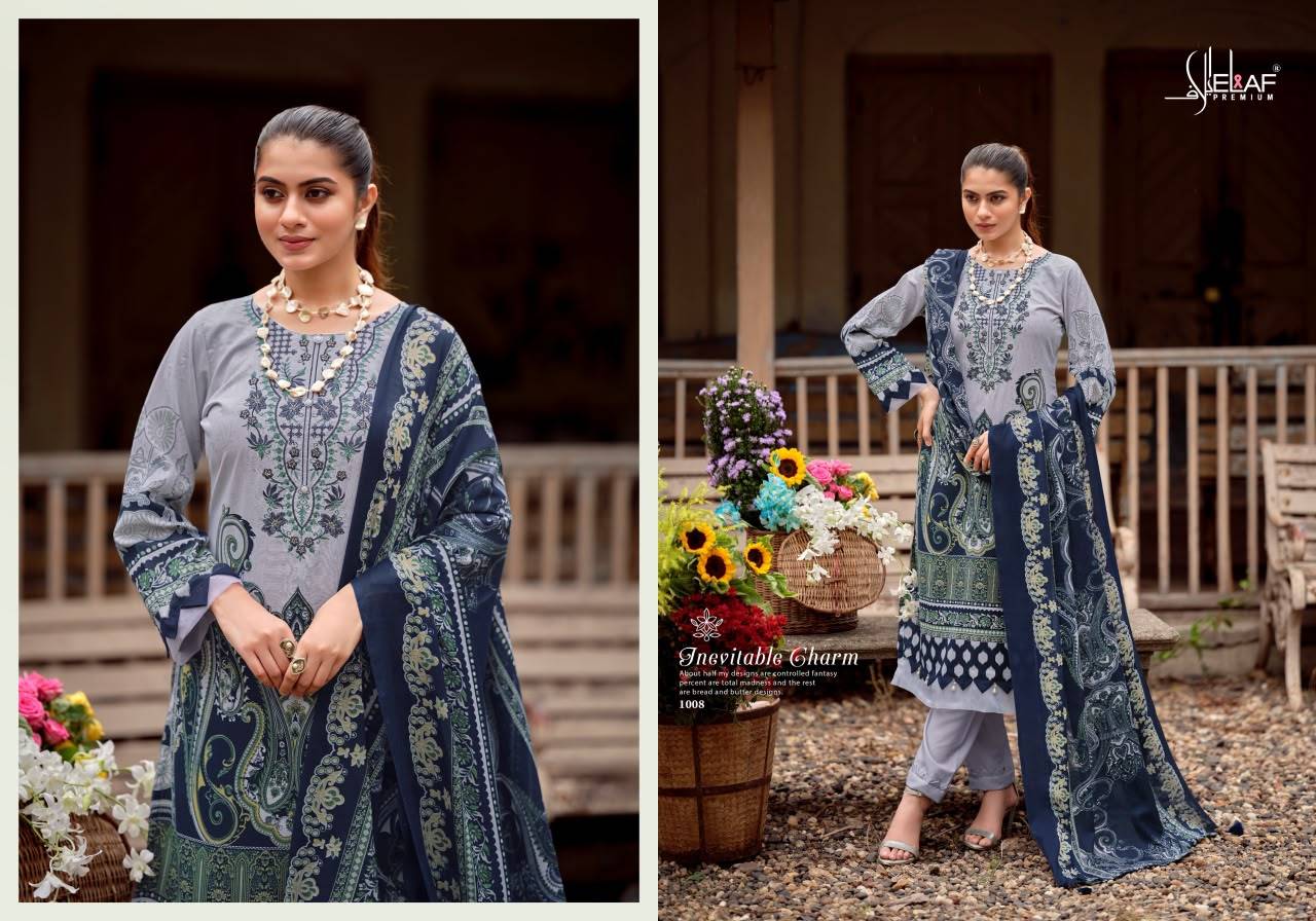 ASRAJOFA VOL 3 BY ELAF 1001 To 1008 Series Beautiful Festive Suits Stylish Fancy Colorful Ethnic Wear Soft Cotton Print Dresses At Wholesale Price